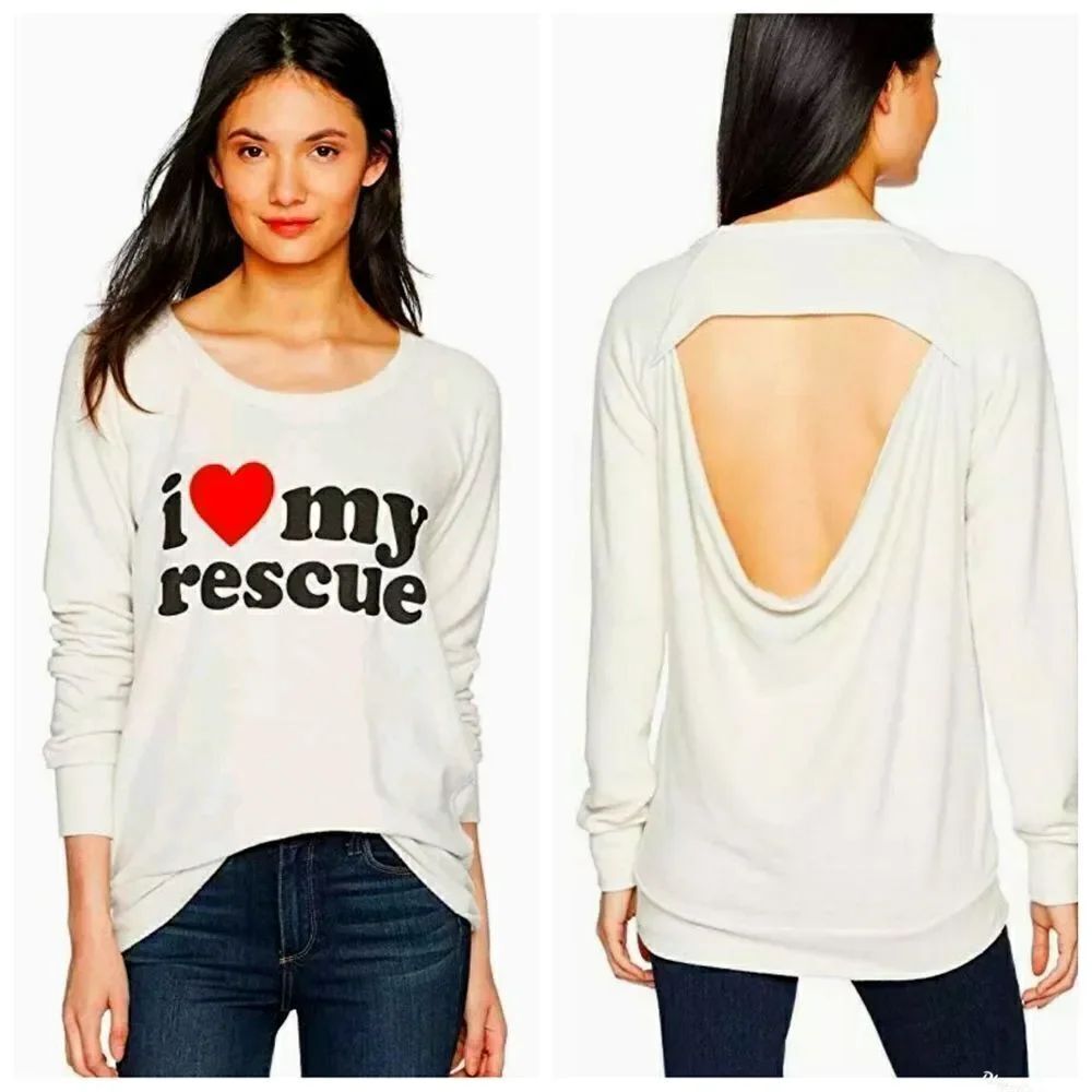 Chaser 🕶☀️ I love ❤ my Rescue Sweatshirt Back Cut out